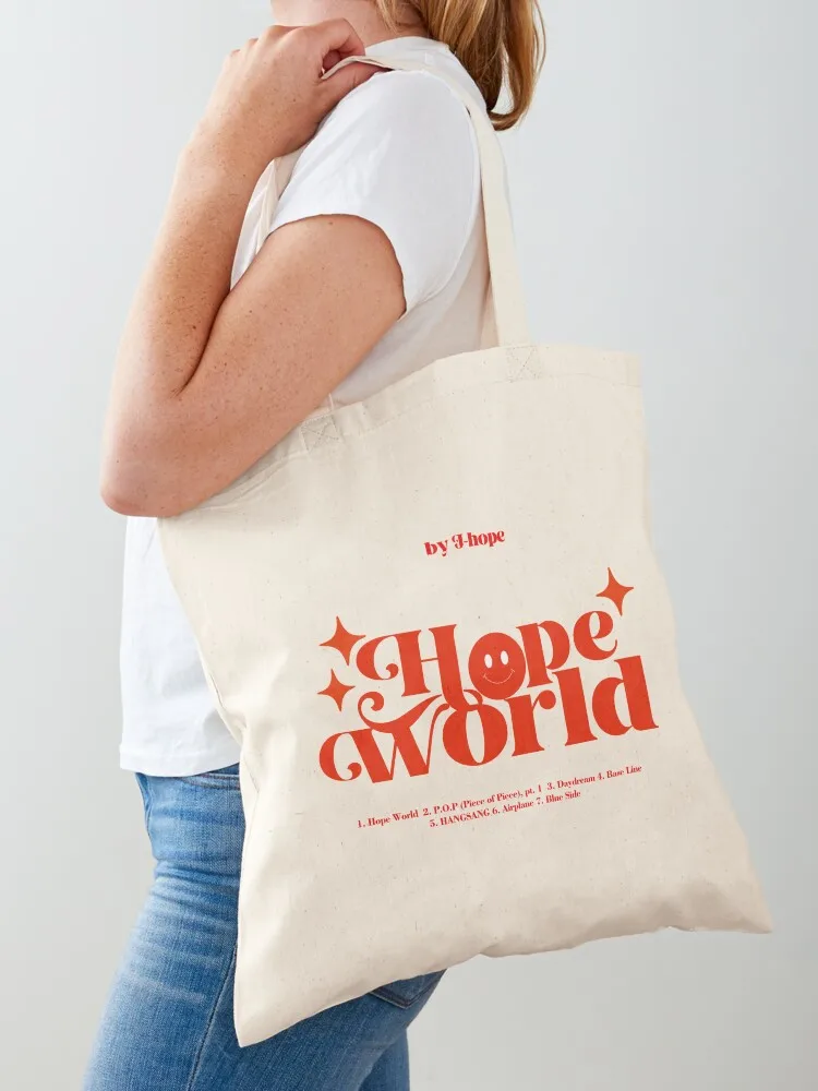 mixtape hope world Tote Bag Women's handbag Cloth bags Portable shopping bag supermarket folding bag