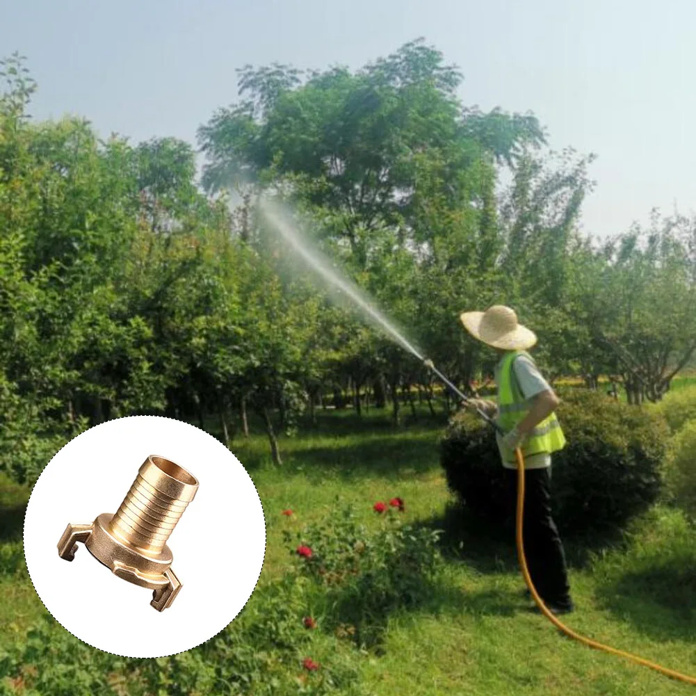 Brass Quick Connect Hose Adapter Engineered for Garden Workshop and Industrial Use with German Gardentubing Compatibility