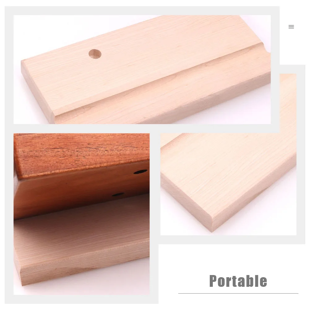 

Kalimba Bracket Khaki Color Stand Piano Stands Wooden Thick Great Texture Solid Display