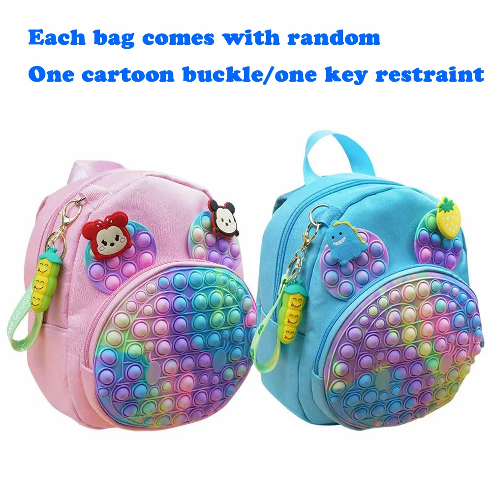 

New Toddler Backpack Lightweight Preschool Bag Creative Decompression Bubble Music Puzzle Backpack Kids Custom for Boys Girls