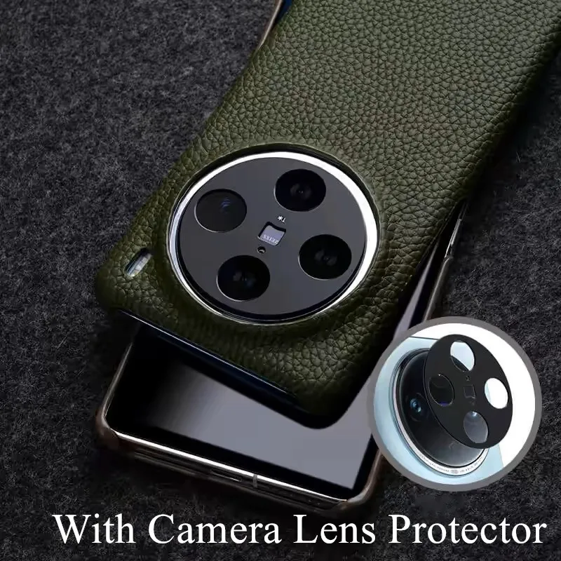 Melkco Premium Genuine Leather Case For VIVO X200 Ultra X200 Pro Mini X100 Ultra X100SPro W Camera Lens Protector Cowhide Cover - Image 2