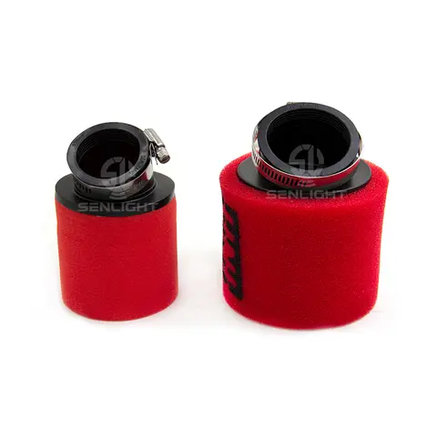 Red Motorcycle Foam Air Filter For GY6 50 110 150 200cc Sponge Cleaner Scooter Dirt Pit Bike ATV Motorcycle Accessory 35-55mm