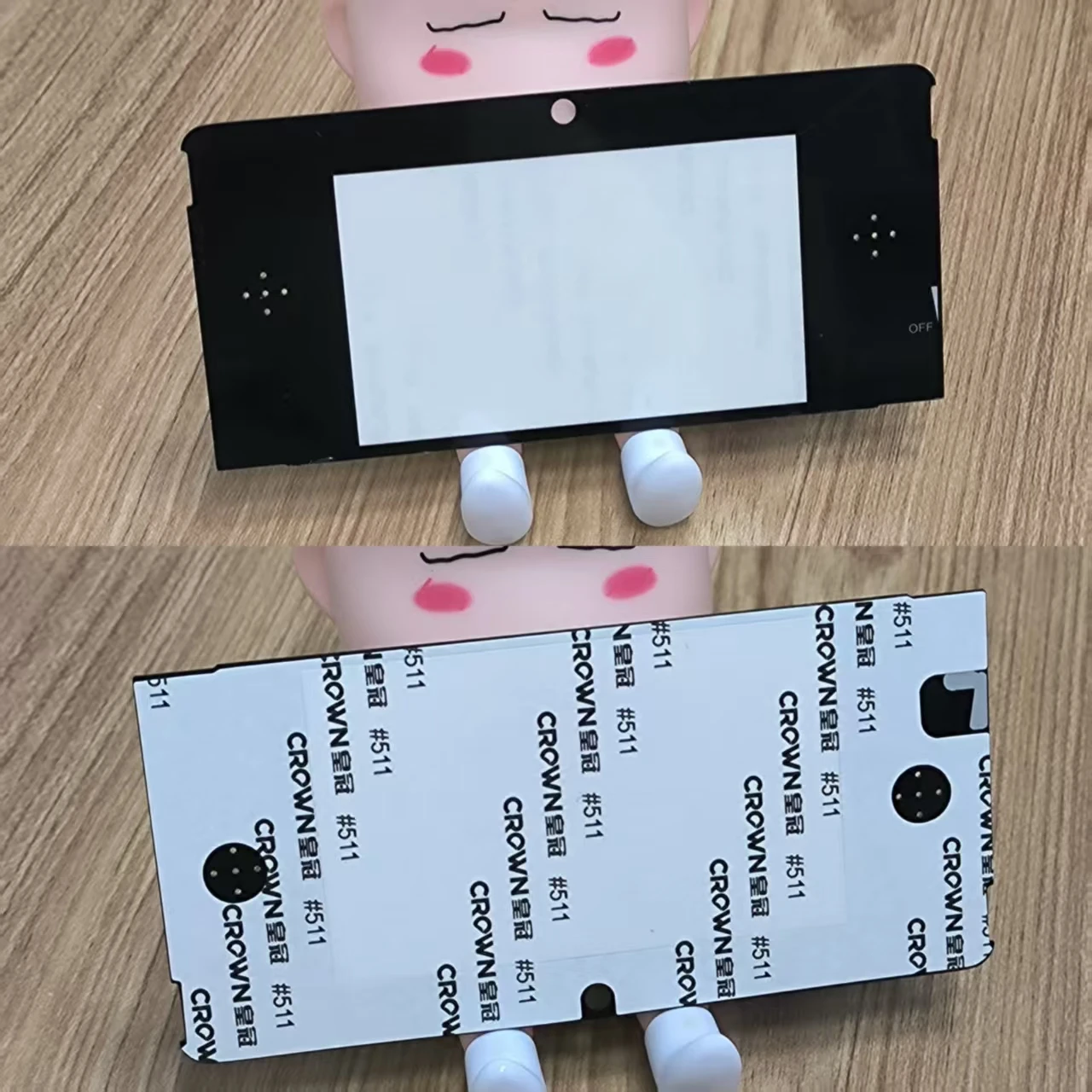 Cubierta de lente de marco de pantalla LCD frontal superior de repuesto para piezas de reparación de plástico y vidrio de Nintendo 3DS