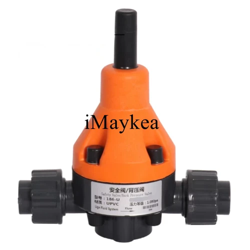 Imagen 2 del producto ID de tubería 20 mm UPVC 1/2 ""DN15 Válvula de seguridad Contra presión Rueda manual PTFE Tipo de unión de asiento