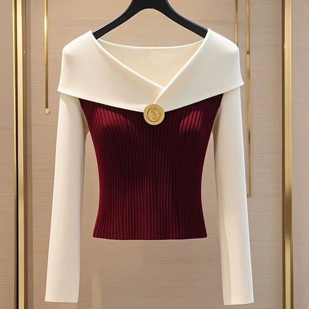 Basic Knitted Sweater For Women Base Top Casual Clothing Simple Fashion Top All Season Use Brand New Condition