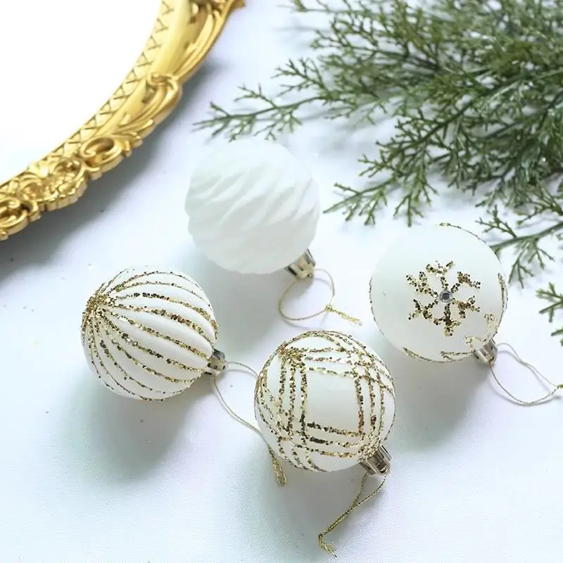 Christmas tree decoration pendant, plush painted ball