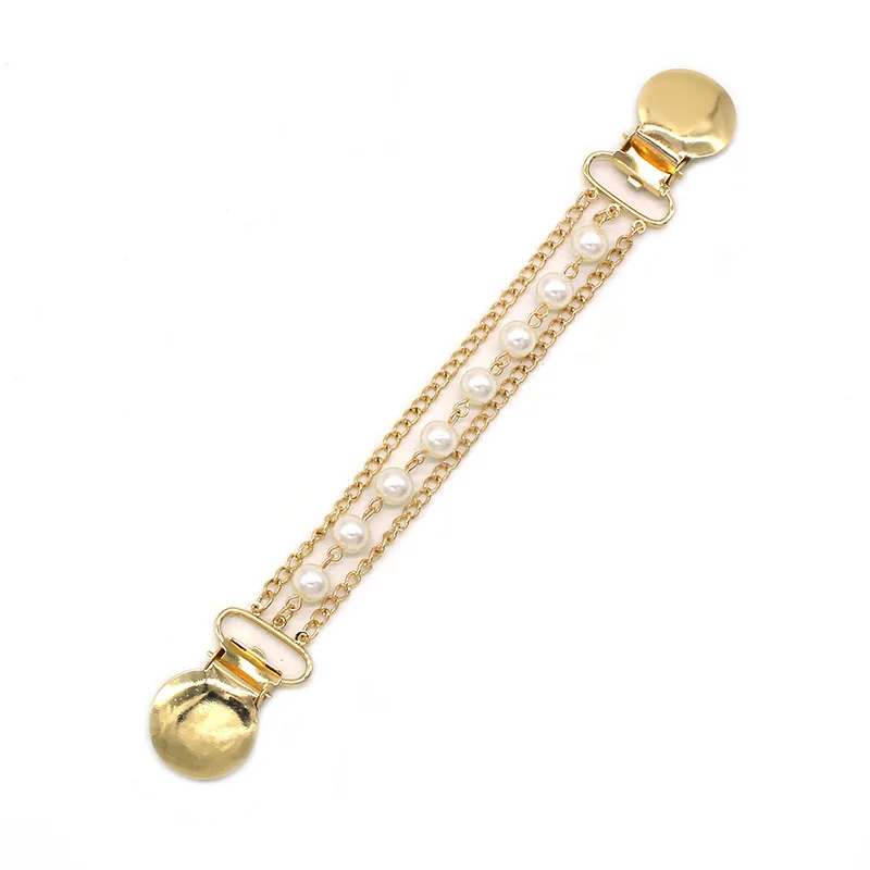 Parels Trui Clips Bevestigingsmiddelen Parel Broche Clips Vest Sjaal Overhemden Kraag Terug Cinch Clips voor Vrouwen Meisjes Kleding