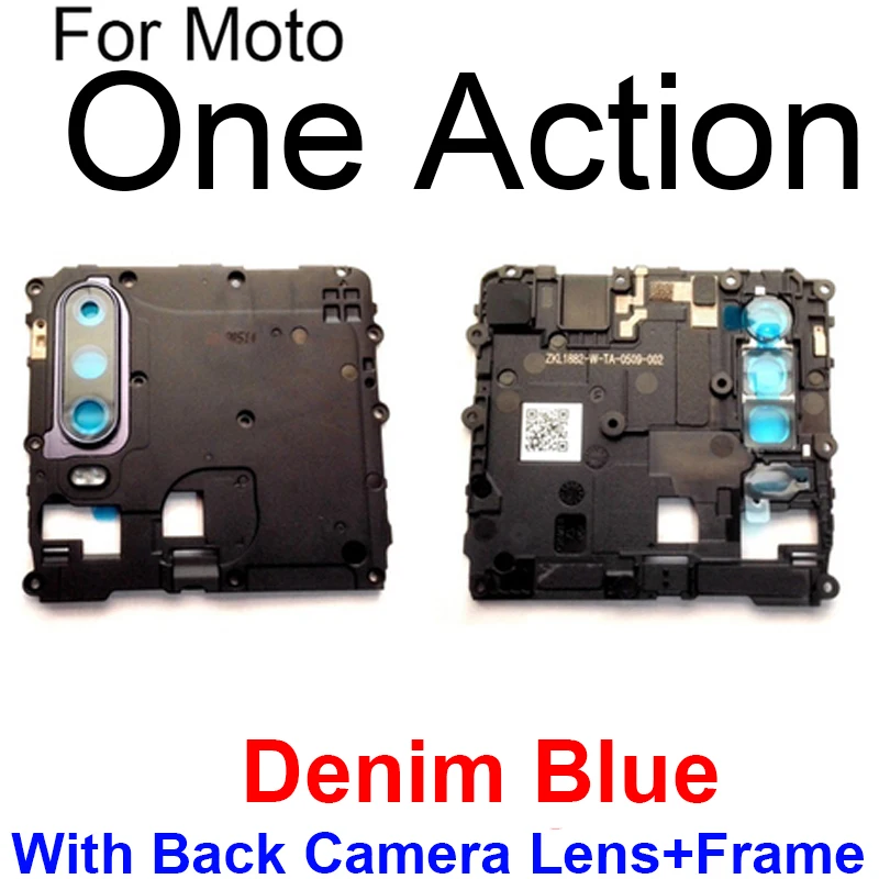 Motherboard Cover For Motorola Moto One Vision One Action One Hyper Mainboard Holder Shell With Rear Camera Lens Frame Parts