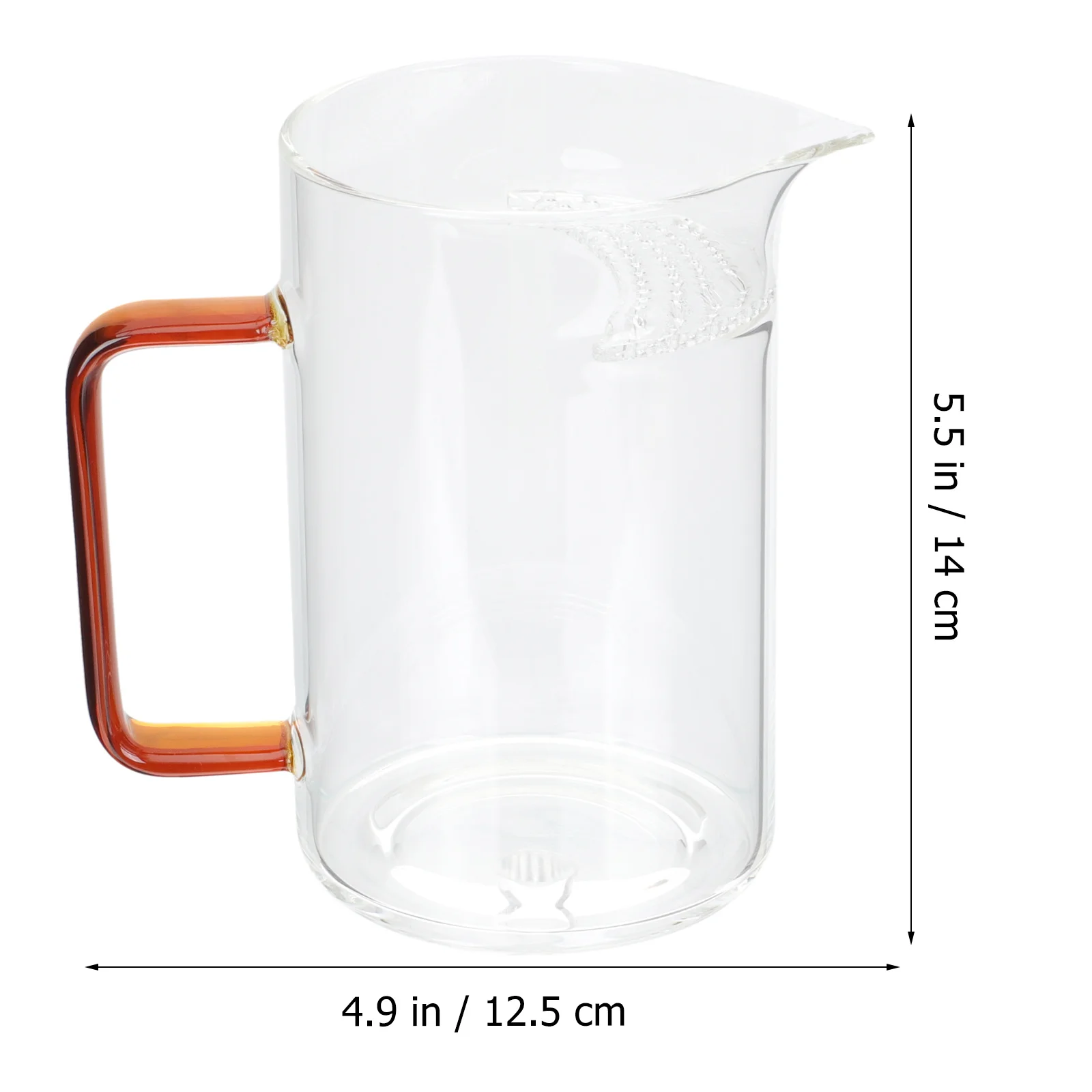

Glass Tea Dispenser Exquisite Design Anti-Scald Handle Multi- Bar Restaurant Office Use Glass Pitcher