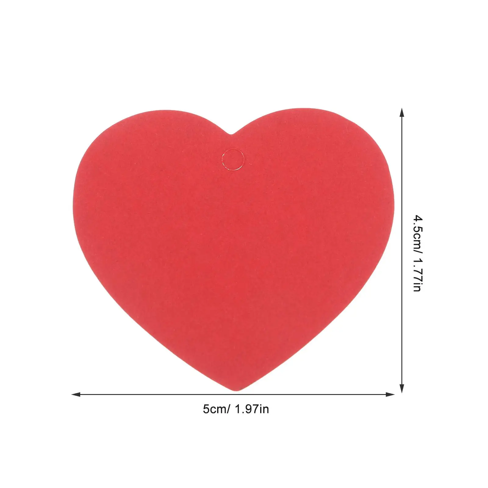 100 Pcs Gift Wrap Valentine Day Tags Heart Cut Outs Paper Hearts Happy Valentines Board Cutouts