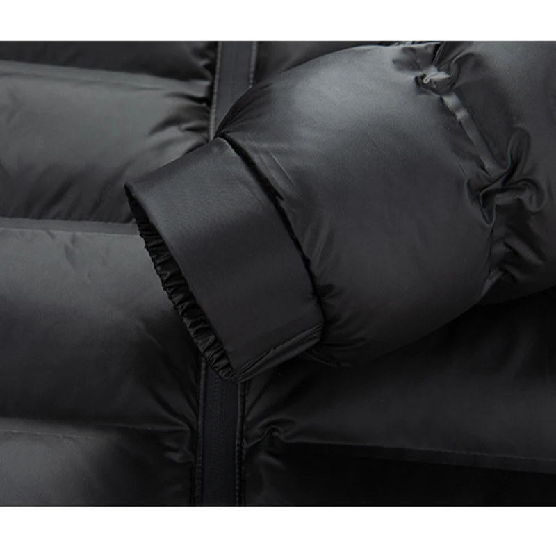 ياقة كبيرة 2026 سترات شتوية جديدة للرجال ملابس خارجية غير رسمية سميكة ملابس خارجية بقصة ضيقة مقاومة للماء معطف خارجي بياقة واقفة دافئ #5
