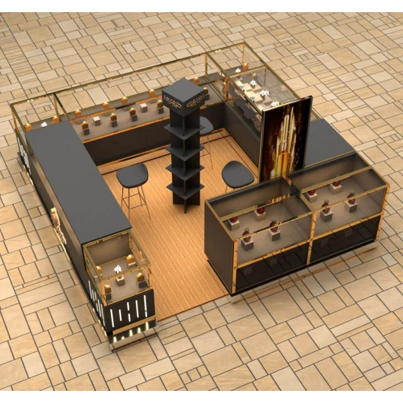 Custom. Modern Mall Perfume Kiosk Design Perfume Glass Display Counter Showcase Perfume Display Booth For Sale