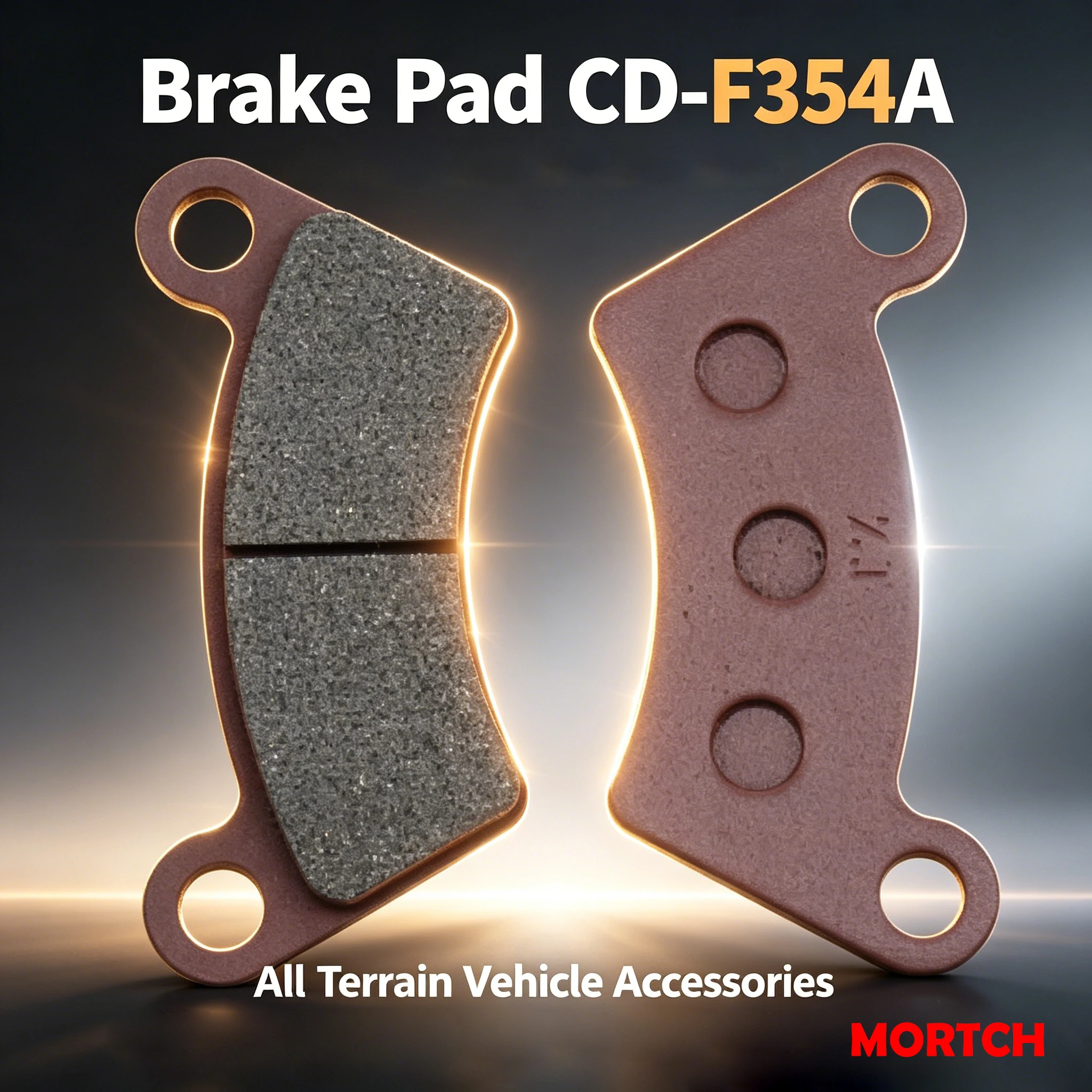 CD-F354A Brake Pad 110×49.2×7.55mm For Borossi Joyner BB2000 BB650 BB800 Keeway GTX300 Linhai CUV 4x4 Quadzilla ATV