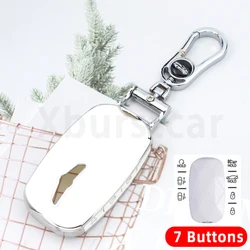 6 7 8 Button TPU Car Smart Key Case Cover Shell Fob Holder for Hyundai Genesis G90 GV60 G70 G80 Keyless Protector Accessories