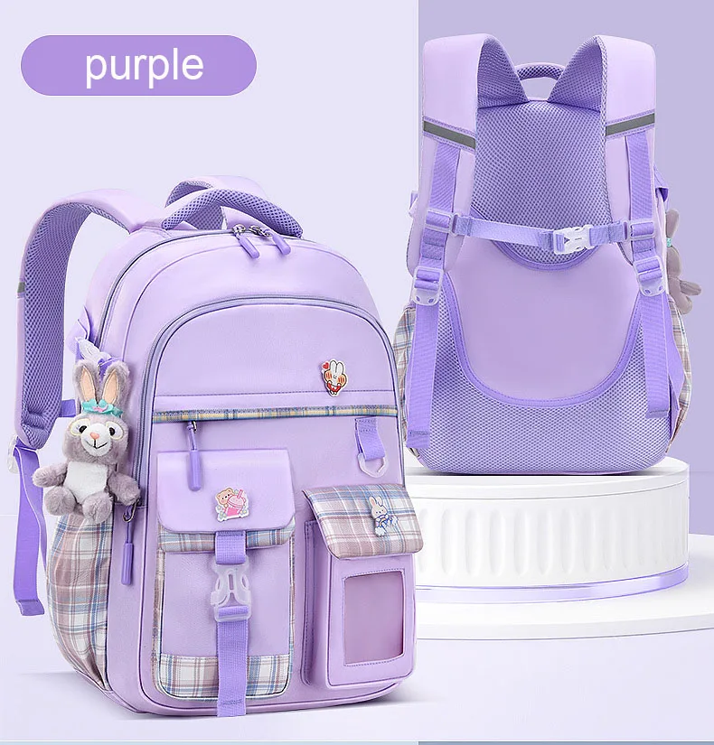 Amiqi mochila escolar infantil para meninas, acessórios de brinquedo, mochila fashion para crianças pequenas, bolsa escolar personalizada para