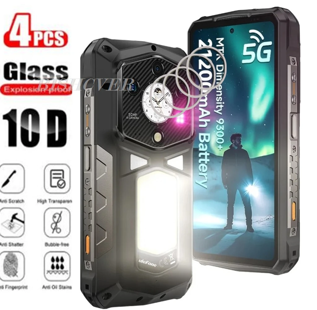 4Pcs Camera Lens Glass For Ulefone Armor 29 Ultra 6.67" Armor29 Pro Screen Protector Cover Film Camera Lens Protective Film