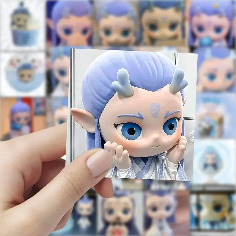 70PCS NEW Ne Zha 2 Aobing Cosplay Anime Stickers Cute Cartoon Decoration Suitcase Laptop Phone Stationery Manga Sticker