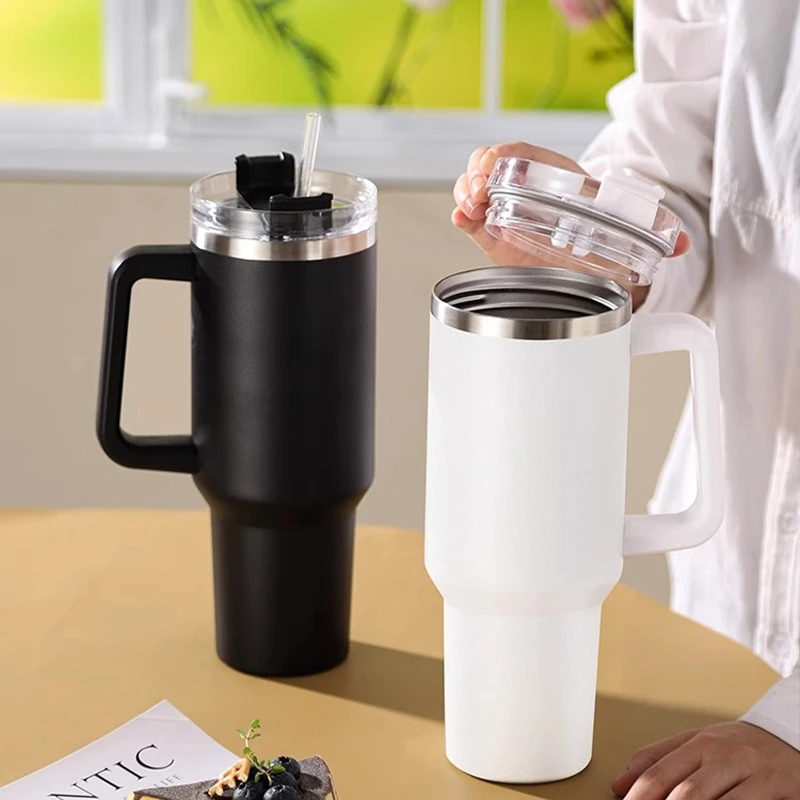 

40oz Thermal Water Bottle Stainless Steel Car Coffee Cup Vacuum Insulated Portable Gym Water bottle Outdoor Sports Drinkware