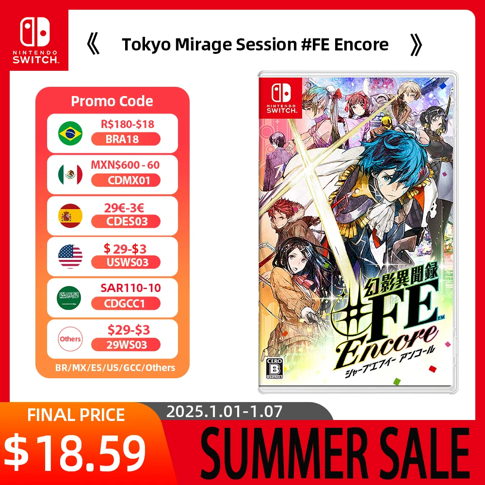 Nintendo Switch Game Deals - Tokyo Mirage Session #FE Encore - Stander Edition -  For  Nintendo Swithc OLED Lite