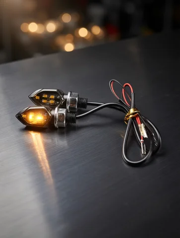 2/4pcs LED Turn Signal Light Super Bright Motorcycle Mini Universal Led Motorbike Lampe Amber Blinker LED Indicators Light