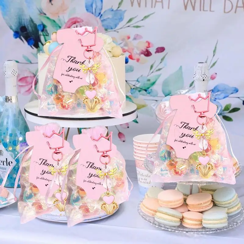 Baby Shower Party Favors Angel Keychains Baby Shower Favors Creative Pink Baby Baptism Angel Keychains For Kids Guest Girls