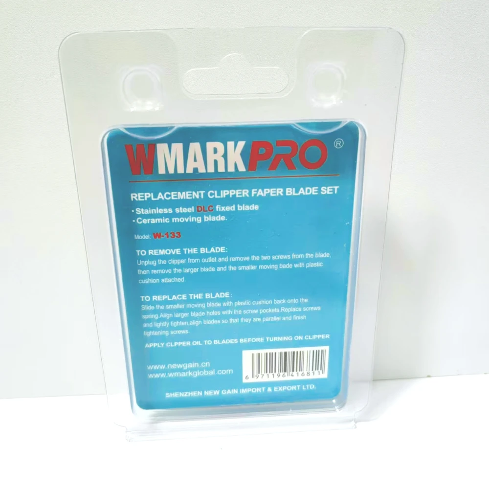 جديد الفولاذ المقاوم للصدأ DLC شفرة إصلاح ثابتة ل WMARK NG-133 138 139 7030 الخ WMARK W-133 المهنية الشعر المتقلب شفرة مجموعة #6