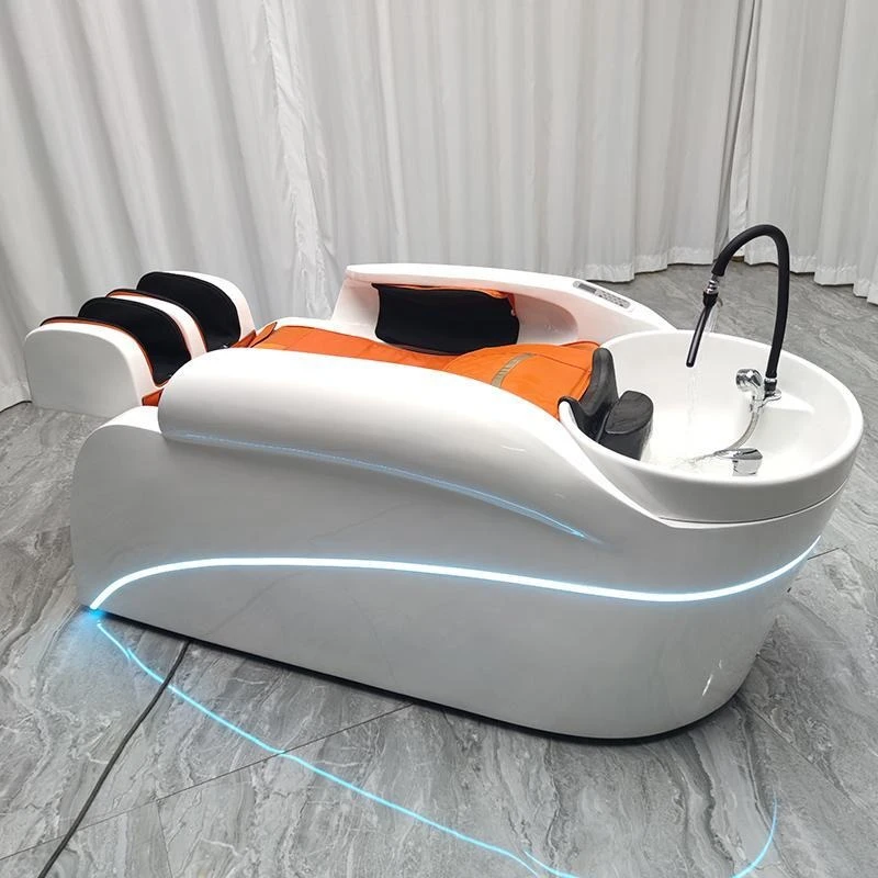 

Automatic intelligent electric massage shampoo bed, multi-functional hair salon flush bed barber shop