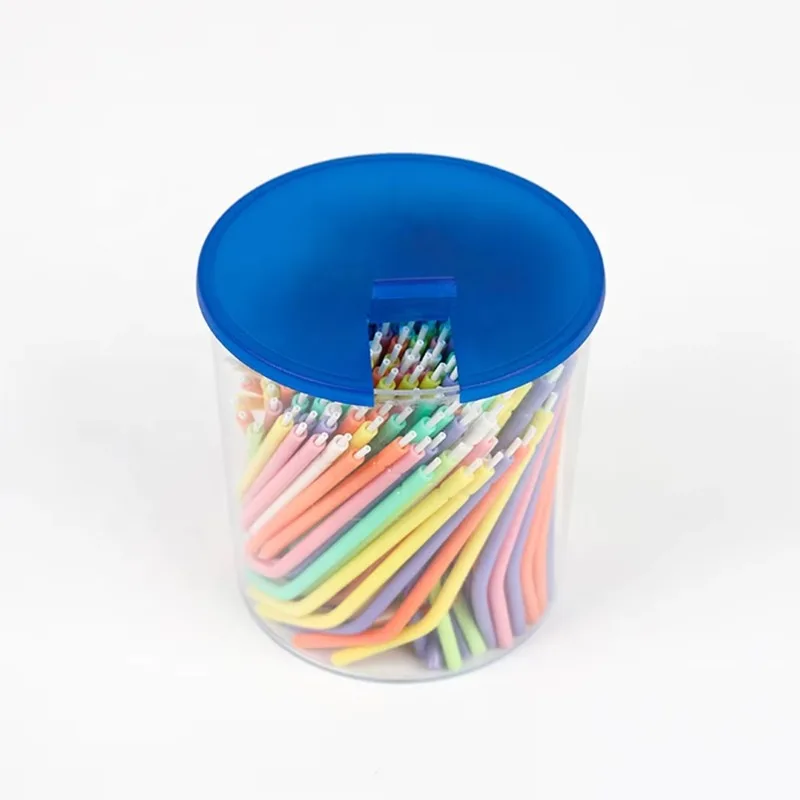 250Pcs/box Lab Disposable Rainbow 3 Way Air Water Spray Triple Syringe Tip s