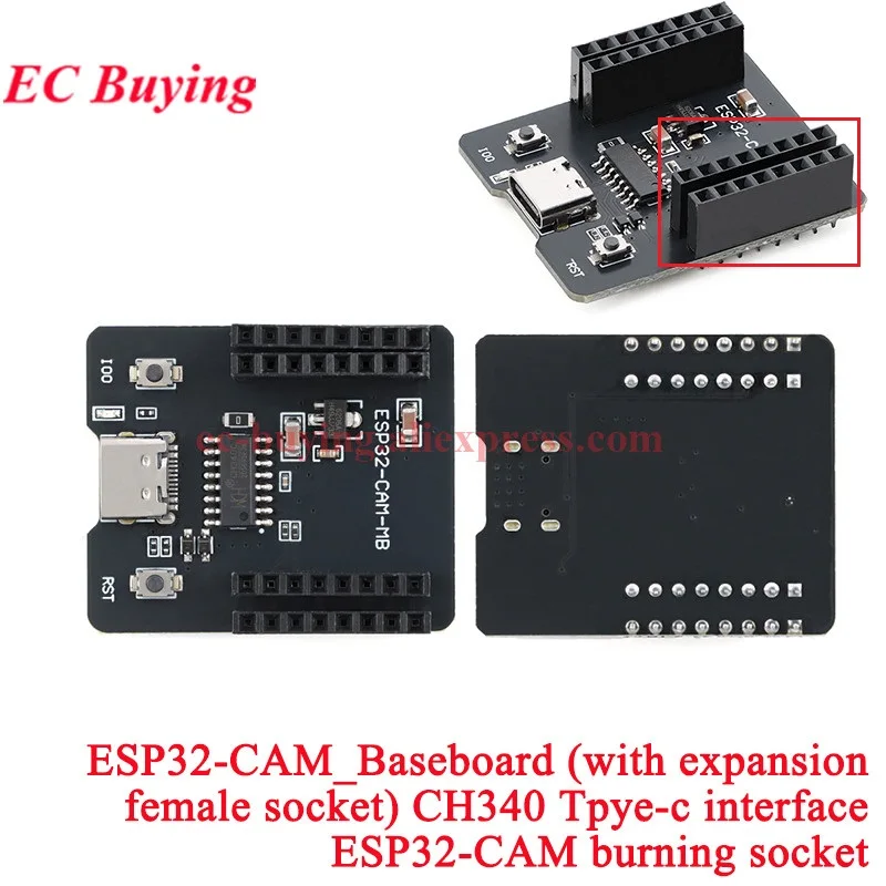 ESP32-CAM-MB ESP32 Seriell zu WiFi BLE Typ-C MICRO Kameramodul Entwicklungsboard CH340 FT232 GC2145 OV2640 OV3660 ESP32-S3-N16 – Detail 5