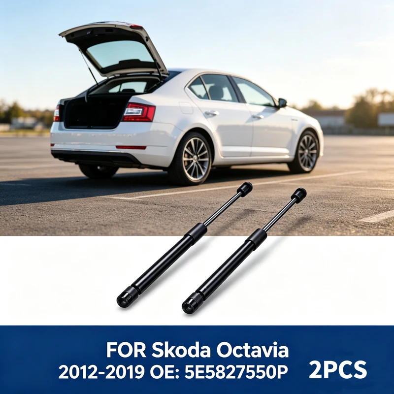2 Stück Für Skoda Octavia Heckklappe Kofferraum Gasdruckfeder Auto-Zubehör 2012-2020 5E5827550P 5E5827550T – Detail 1