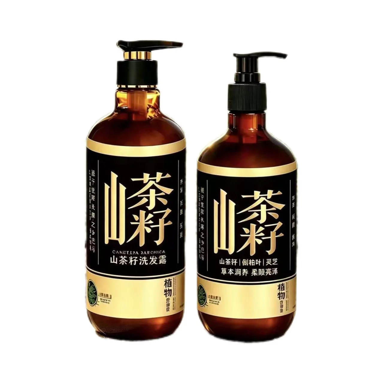 Herbal Camellia Seed Shampoo - Traditional Botanical Extracts, Anti-Dandruff, Oil Control, Volumizing, Nourishing Scalp Care
