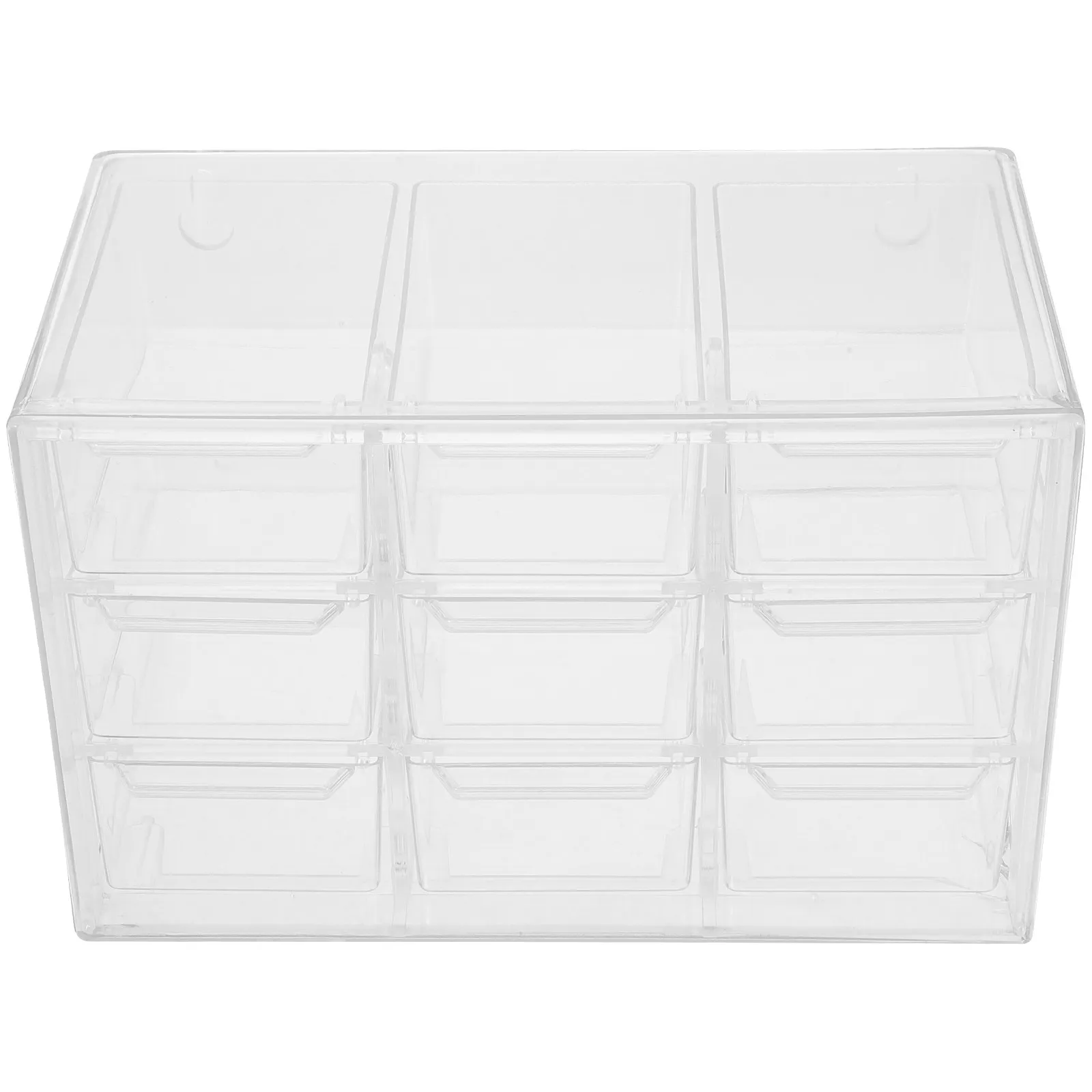Sturdy Plastic Drawer Storage Box with Removable Grids for Jewelry Lipstick Lotion Crafts Tabletop Makeup Organizer Versatile