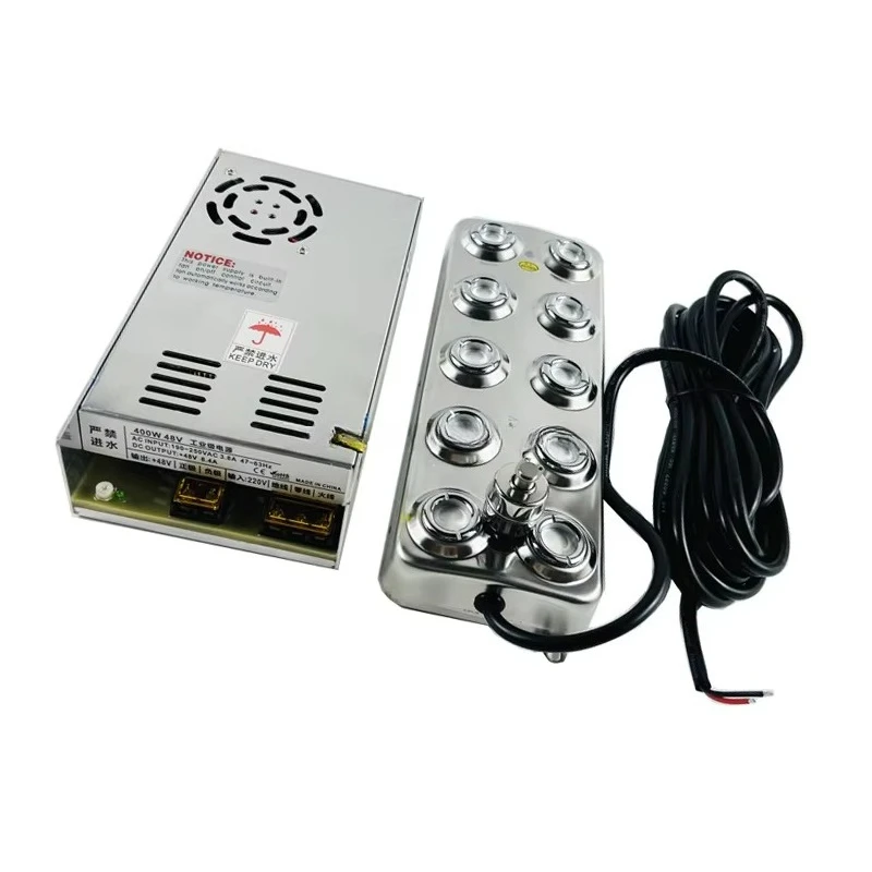 Aquarium fish tank garden landscape pond fountain air humidifier 6 heads ultrasonic atomizer mist maker nozzle