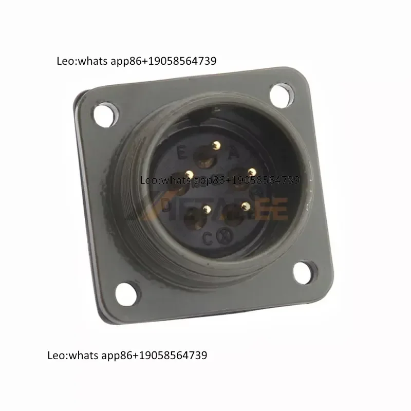 MS3106A16S-8S MS3102A16S-8P MIL-DTL-5015 5-Pin Circular Connector 13A Solder Cup 500V AC Heavy Plug and Receptacle Kit view 2