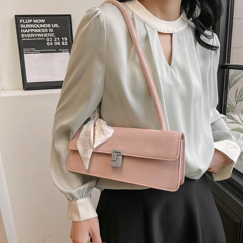 UMI MAO Underarm Bag Women Spring Korean Fashion Small Square Bag High End Trendy Simple Niche Single Shoulder Texture Bag