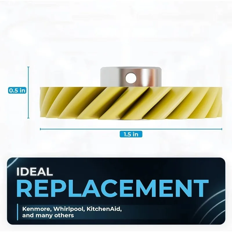 2pcs  W10112253 Worm Gear Repair Accessories For Kitchenaid Stand Mixers, Replace 4162897 4169830 5K45SS 5KPM5 - view 4