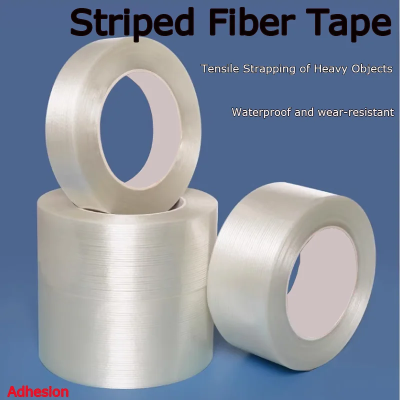 

Single-sided fiberglass tape with strong stripes, industrial-grade high-viscosity adhesive, suitable for lithium batteries, hous