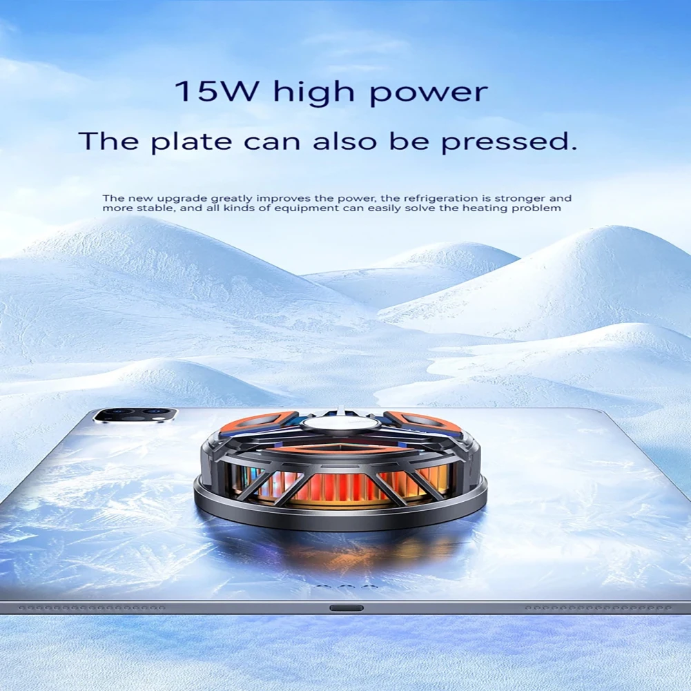 GT31 Magnetic Phone Cooler Portable Phone Semiconductor Radiator Fast Cooling Phone Cooler Mobile Gaming Video Streaming Fan