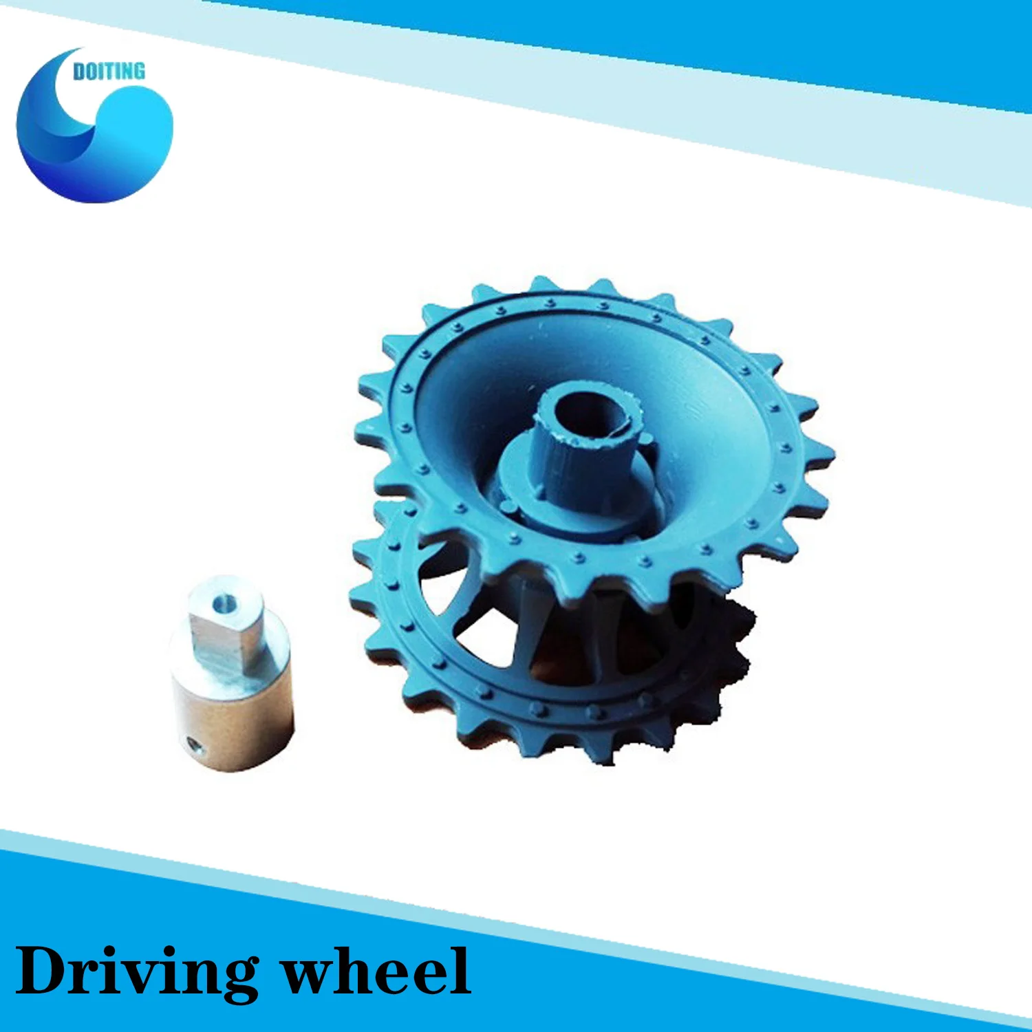 DOIT-Juego de 2 ruedas de conducción originales, incluye volante, acoplamiento y tornillos para Robot tanque, Chasis de coche, accesorio de juguete RC DIY