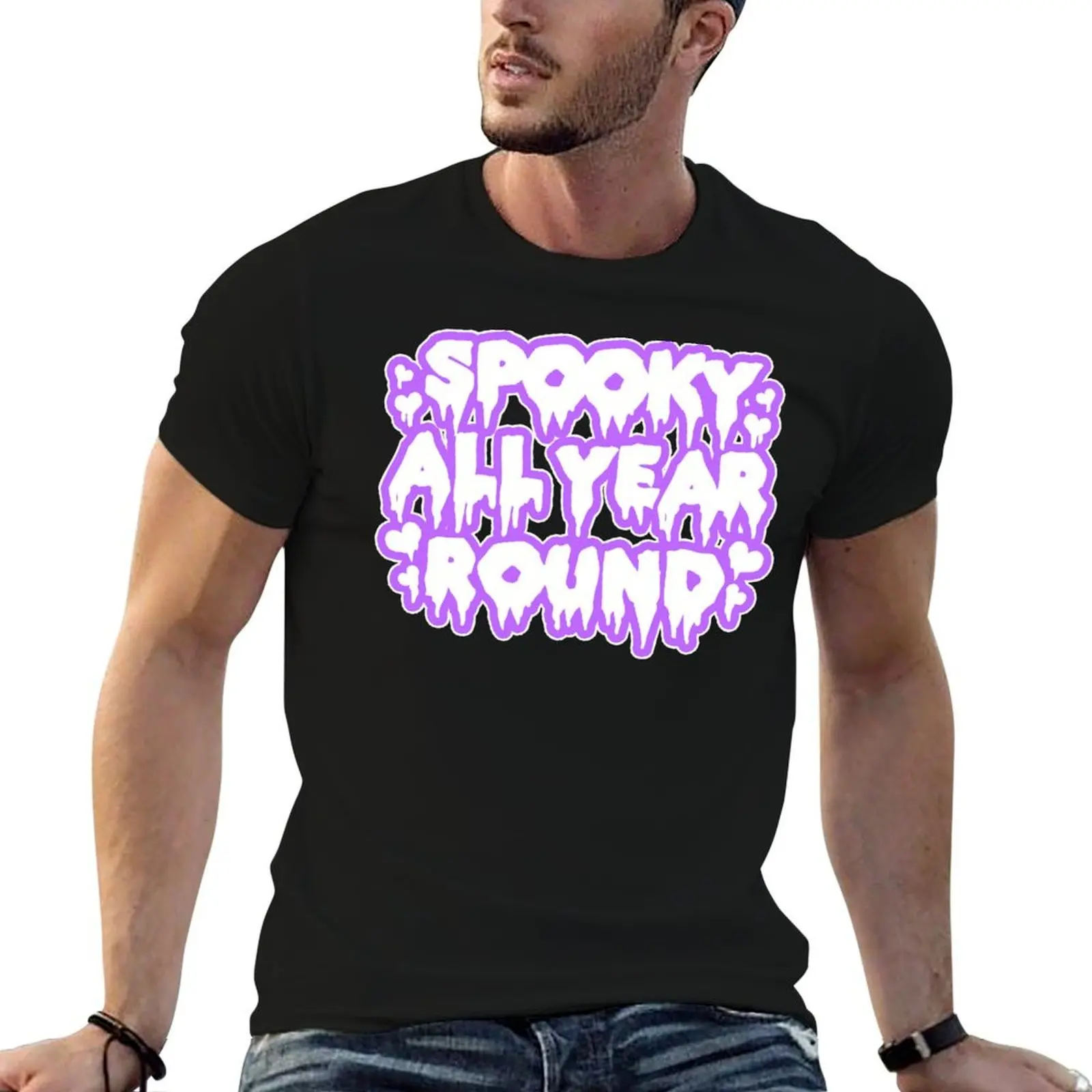 Spooky All Year Round - Pastel Goth T-Shirt Creative Graphic Tee Shirt