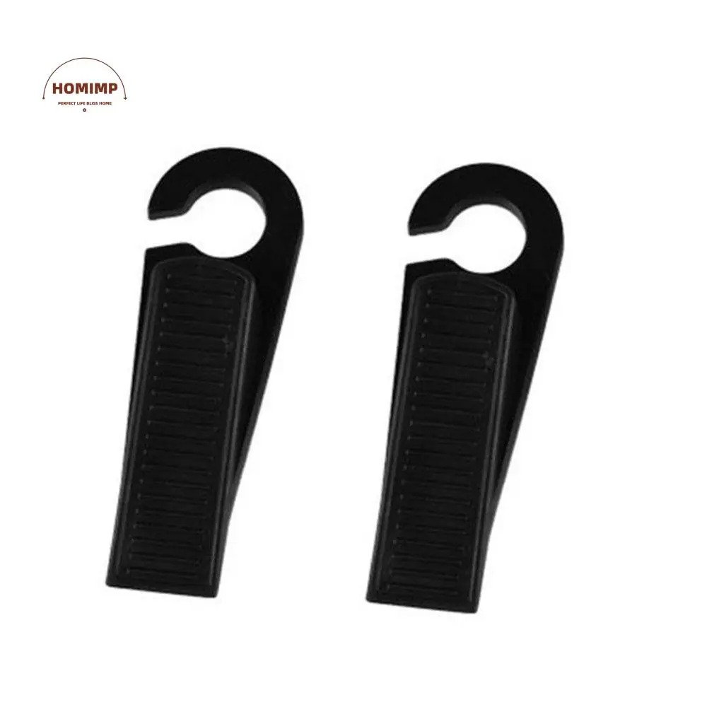 

2PCS Portable Rubber Hook Door Stopper Doorstops Shock Absorber Door Stop No Punching Silicone Door Block Children Protection