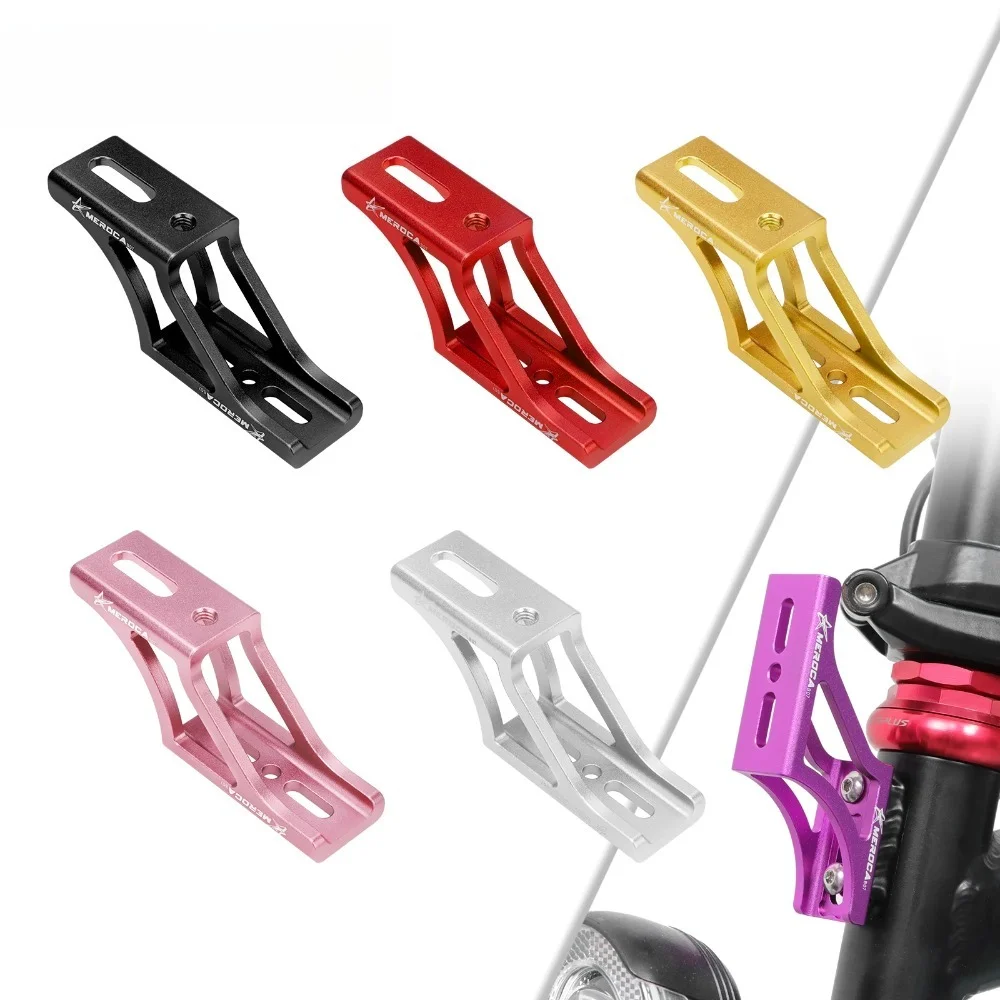 

New Folding Bicycle Front Bag Raised Base Aluminum Alloy Front Carrier Mount Adapter Raiser For Dahon Brompton Folding Bike