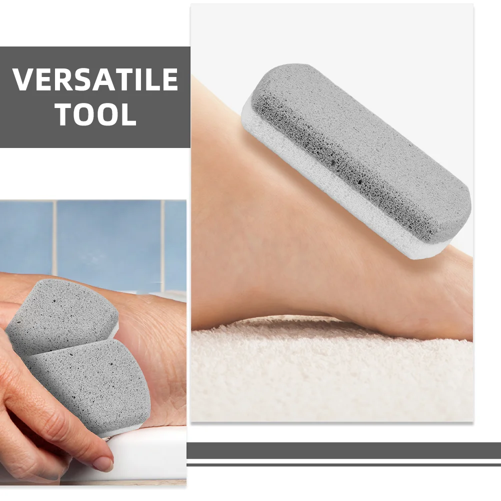 2 Stuks Voet Wrijven Board Draagbare Puimsteen Scrub Pedicure Gereedschap Dubbelzijdig Kleur Voeten Scrubber Dode Huid Voor