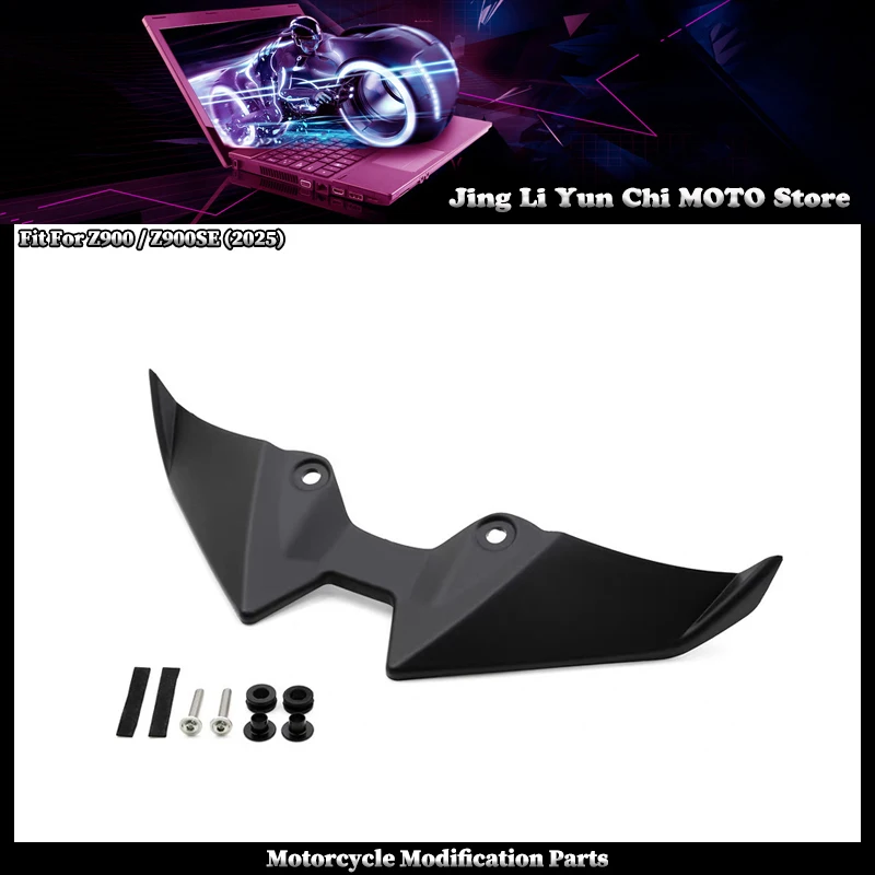 

Fit For KAWASAKI Z900 Z900SE 2025 Front Lip Spoiler Wind Wing Cover Aerodynamics Fairing Winglets Downforce Spoilers kit Z 900SE