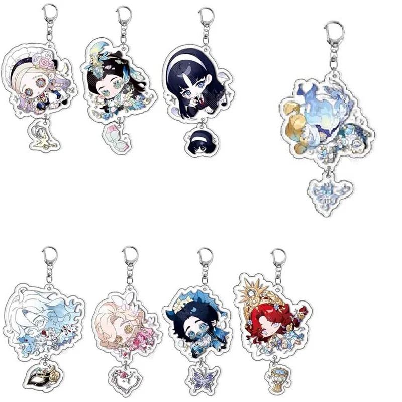 Classic Game Identity V  Acrylic Keychain Couple Cartoon Figures Key Ring Bag Pendant Jewelry Party Accessories Birthday Gifts