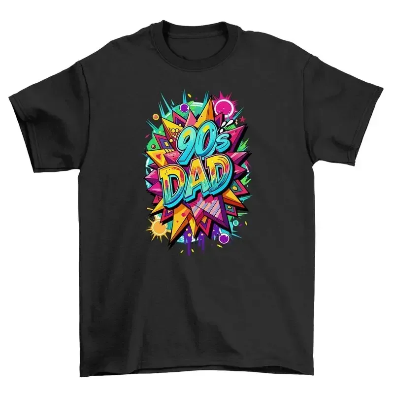 Rocking the 90's Dad Vibe T Shirt for Men Hilarious 90 on 100 Cotton