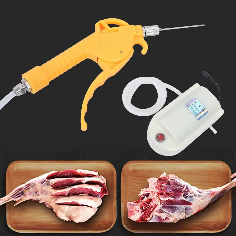 50W Electric Double Pump Meat Processor Injector Meat Saline Syringe Pump NEW