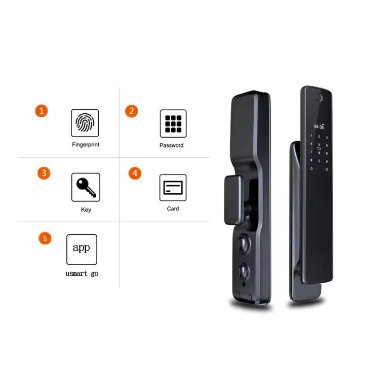 

zc02 Factory Price Smart App Mobile Remote Control Smart Door Lock Wifi Fingerprint Door Lock