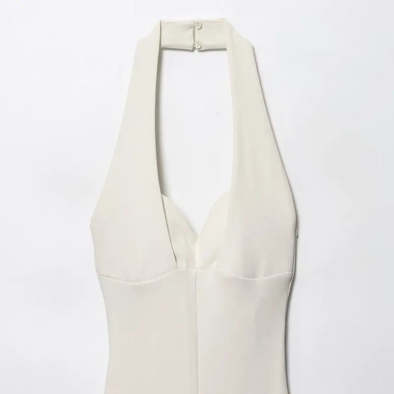 

Double-Sided Fabric Bell Bot Jumpsuit Hanging Ne Design Women's New Autumn Faion Commute High Waist Long Pants Jumpsuit