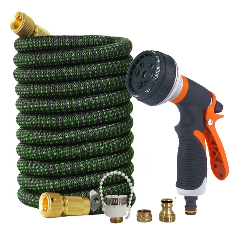 

Garden Hose Expandable Metal Connector High-Pressure Car Wash Water Gun, Used For Garden Water Pipe Irrigation 25FT-125FT